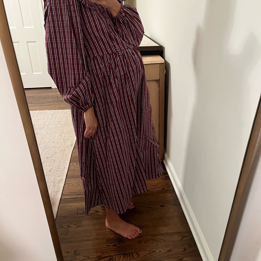 ASOS Red and White Checkered Midi Dress - Picture 3 of 7